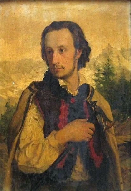 Un ritratto di Ralph Modjeski, vestito da alpinista polacco
